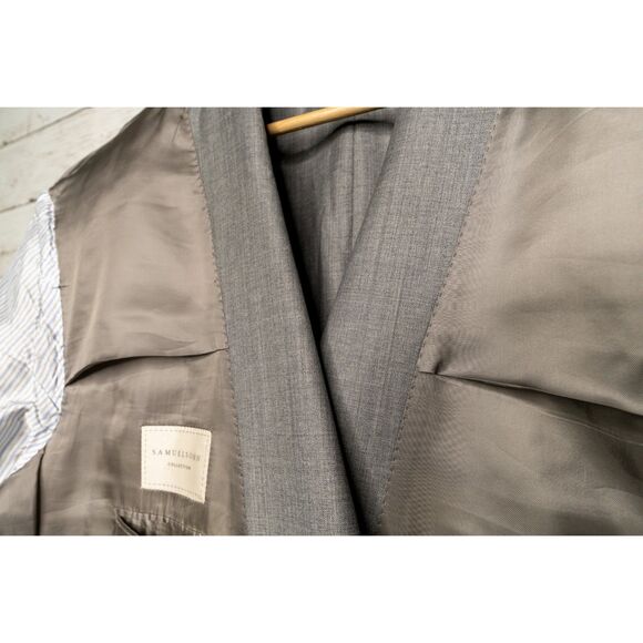 Samuelsohn Grey Suit Jacket Blazer 54R - Picture 11 of 13